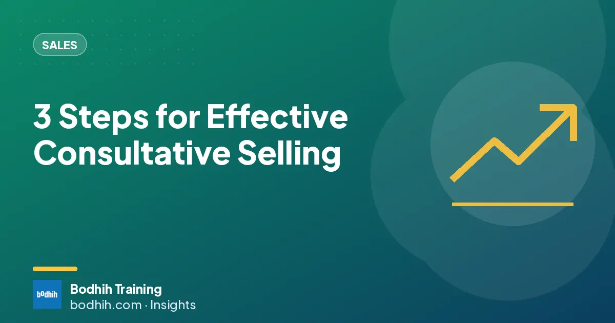 3 Steps for Effective Consultative Selling