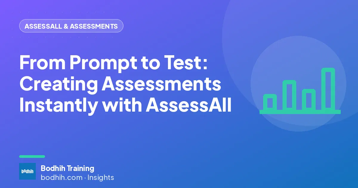 From Prompt to Test: Creating Assessments Instantly with AssessAll