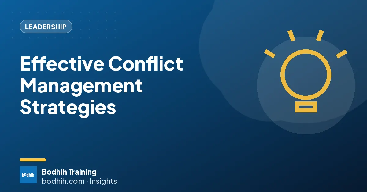 Effective Conflict Management Strategies