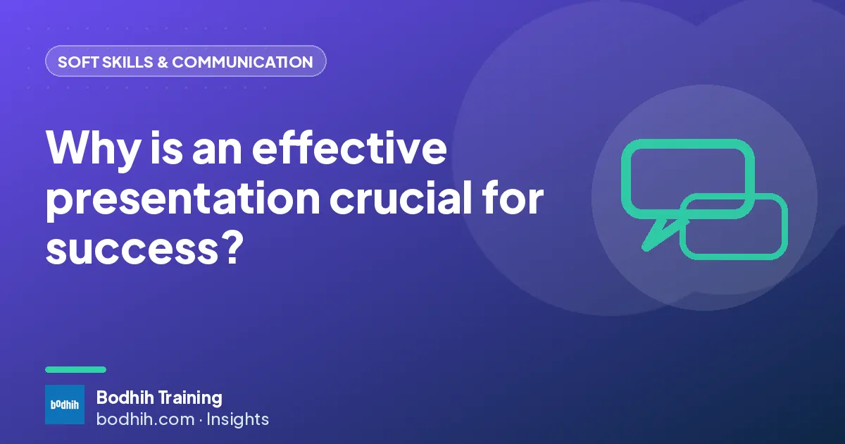 Why is an effective presentation crucial for success?