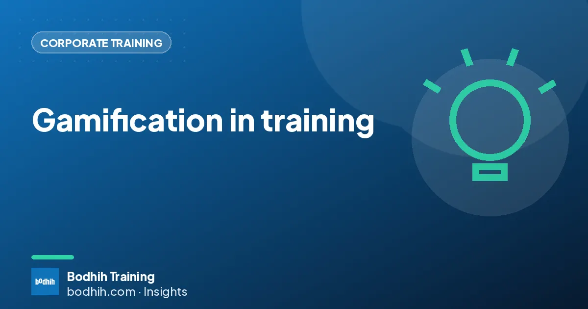 Gamification in training