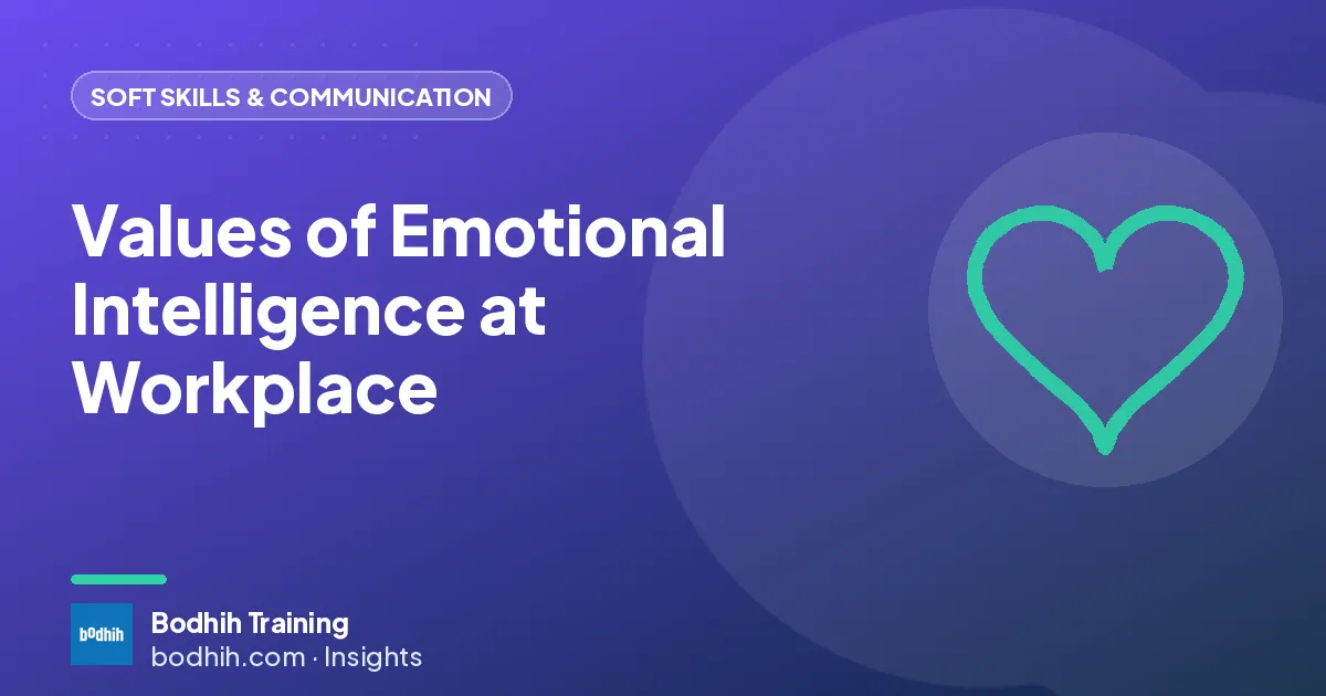 Values of Emotional Intelligence at Workplace