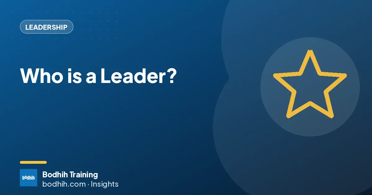 Who is a Leader?